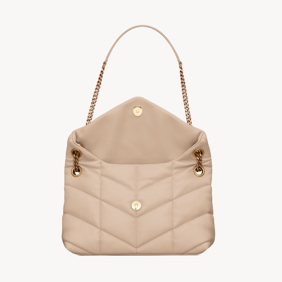 Saint Laurent Loulou puffer small in dark beige NWT - Picture 9 of 16